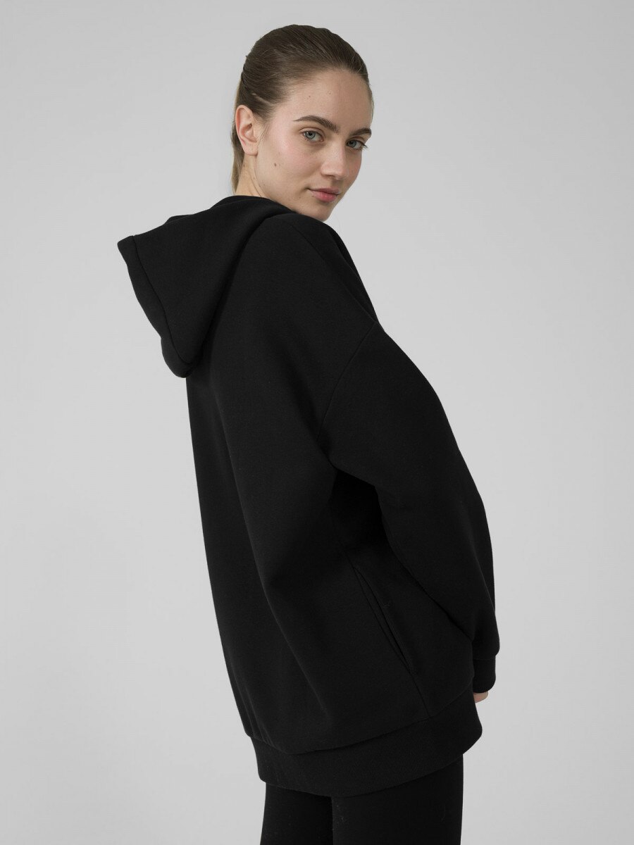 OUTHORN Women's oversize hoodie deep black 4