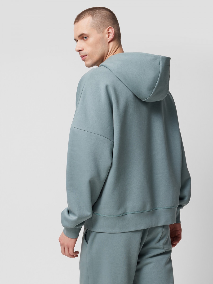 OUTHORN Men's oversize hoodie sea green 4