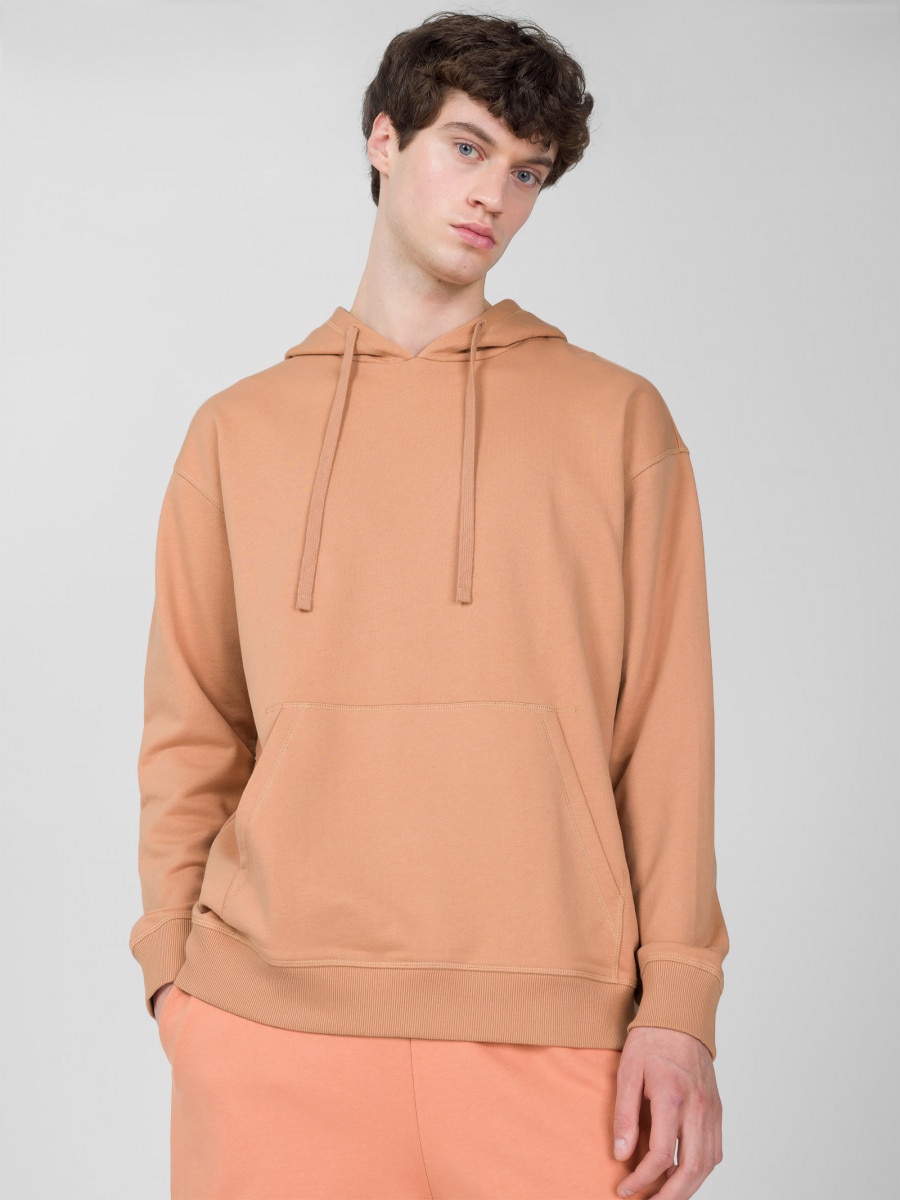 OUTHORN Men's oversize hoodie - orange orange 3
