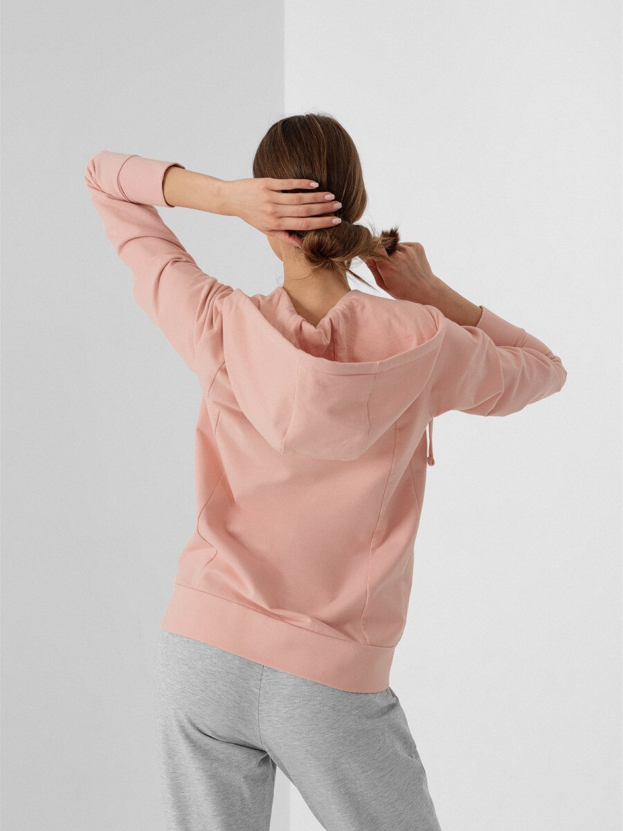  Women's zipped hoodie light pink 2