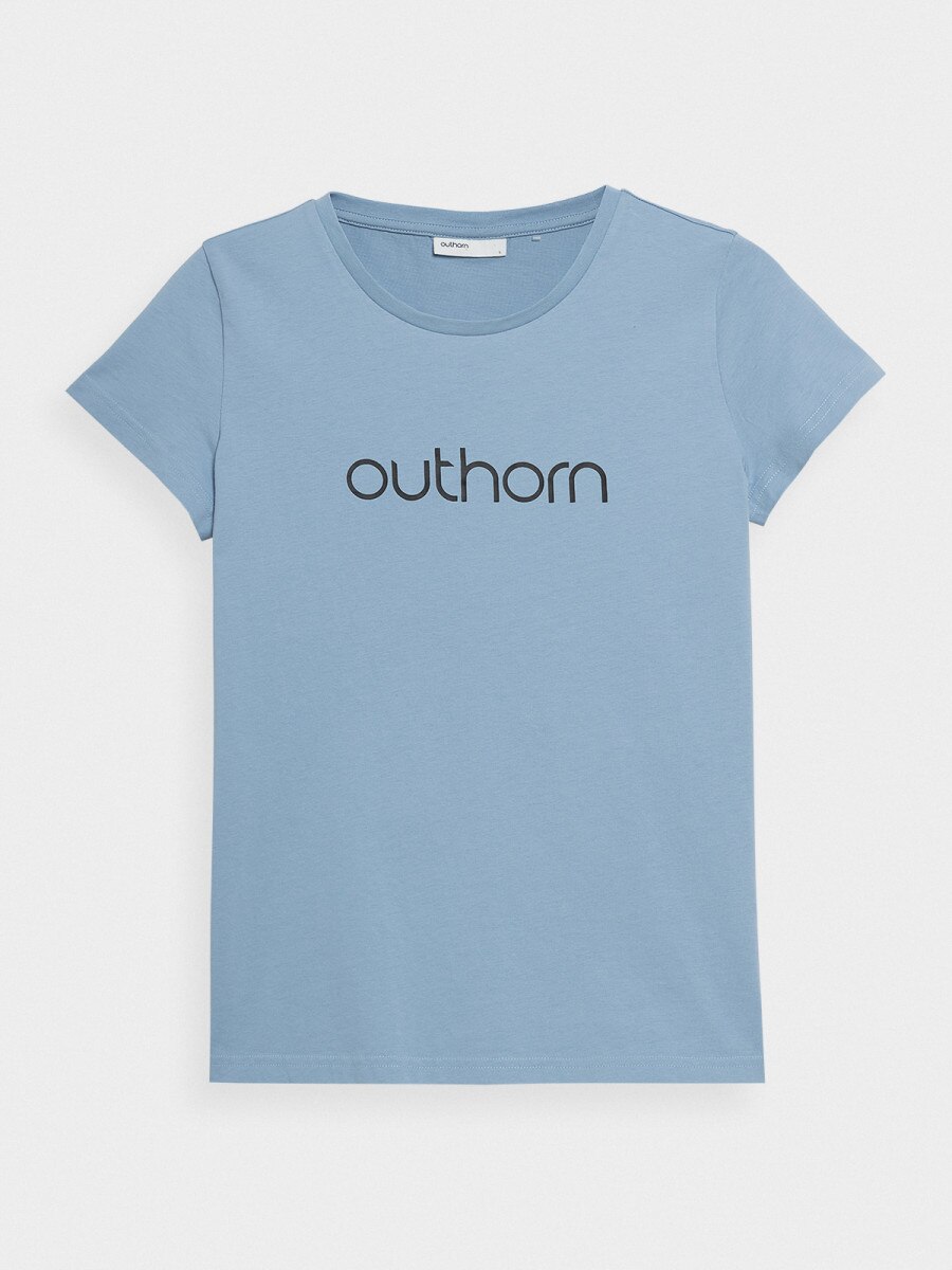 OUTHORN Women's t-shirt with print blue 5