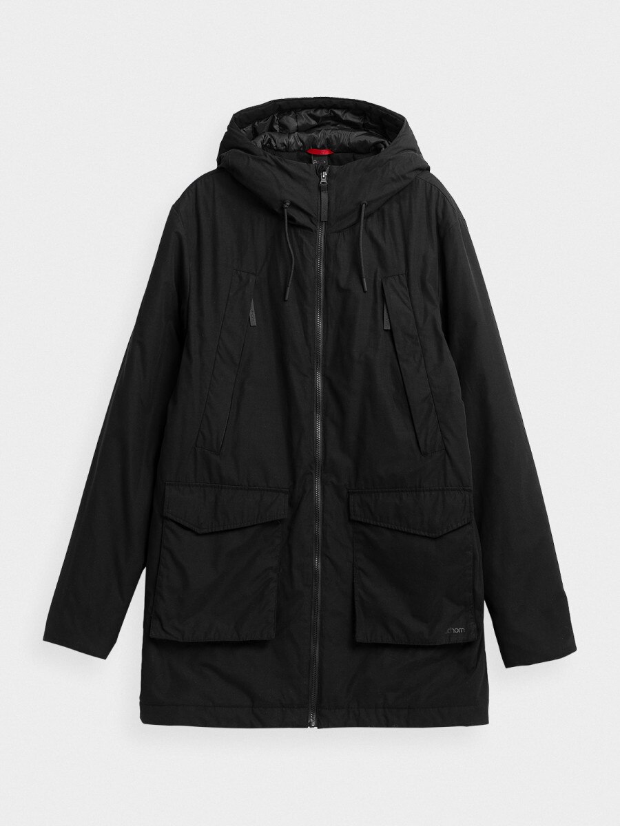  Men's winter jacket deep black 3