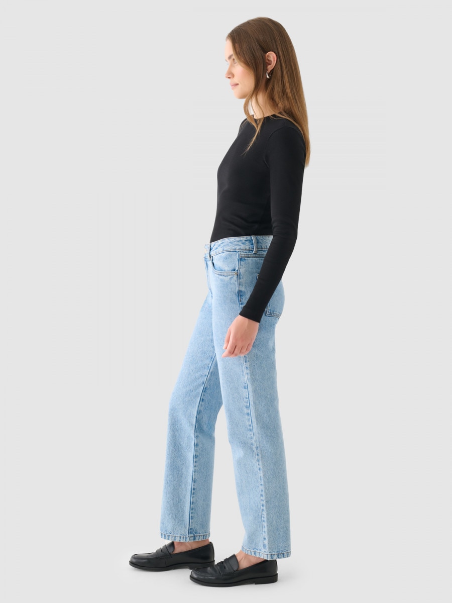 OUTHORN Women's straight jeans blue 3