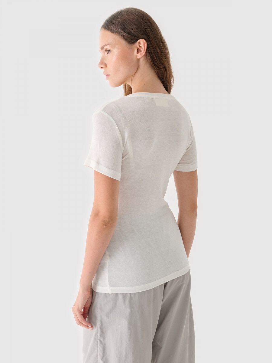 OUTHORN Women's t-shirt with modal and kashmere 2