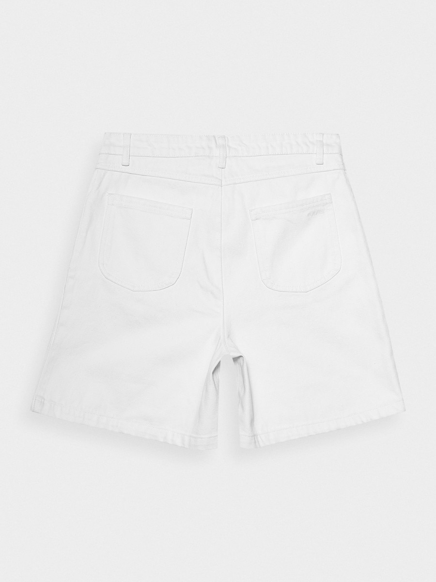 OUTHORN Women's denim shorts - white white 6