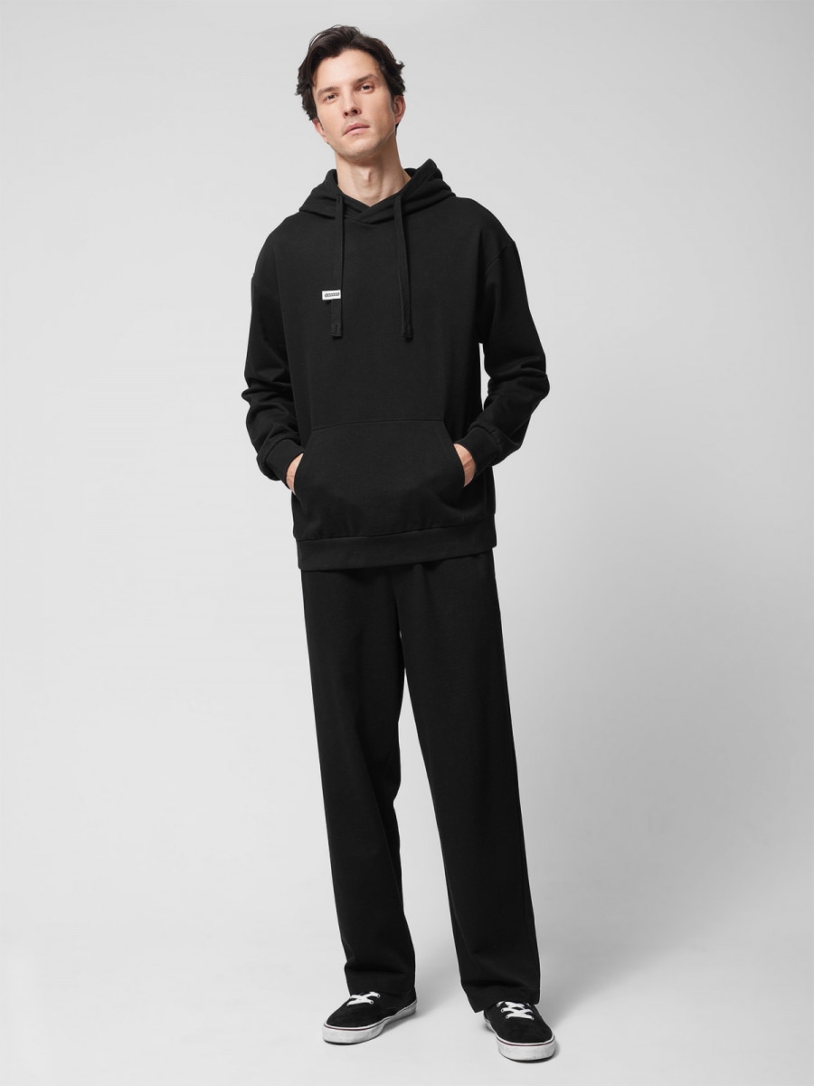 OUTHORN Men's straight sweatpants deep black 2