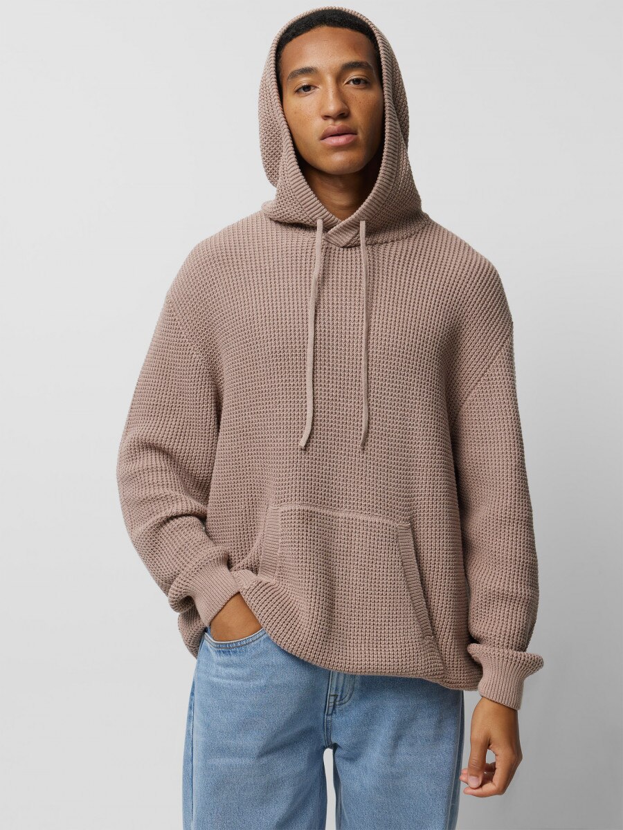 OUTHORN Men's oversize hooded sweater 6