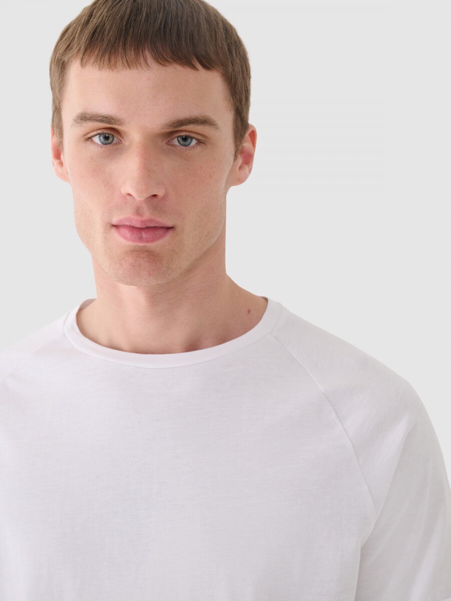 OUTHORN Men's basic t-shirt white 3