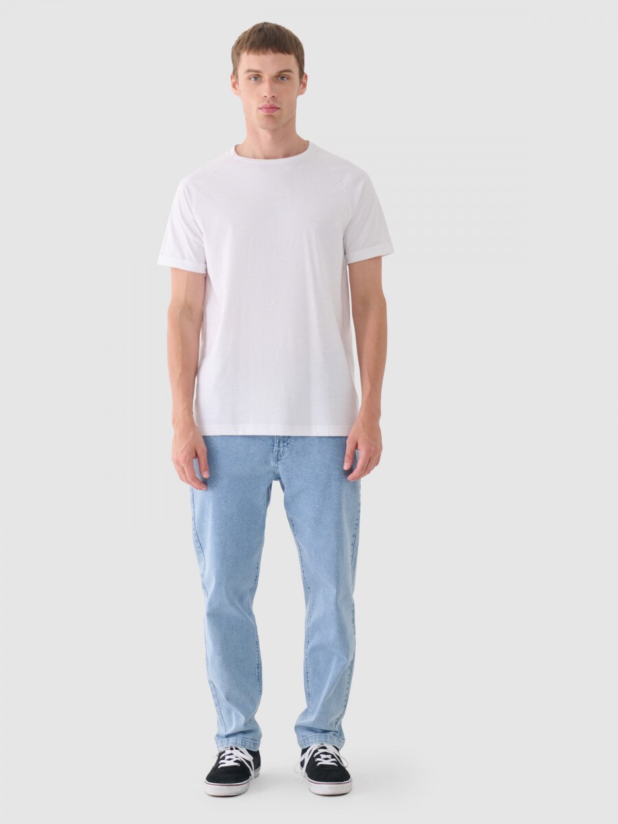 OUTHORN Men's basic t-shirt white 5