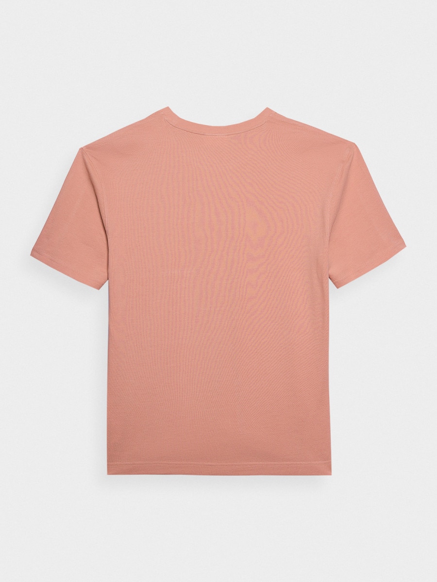OUTHORN Men's plain T-shirt - orange orange 6