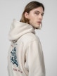OUTHORN Men's oversize hoodie  cream