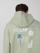 OUTHORN Men's oversize hoodie - mint mint 5