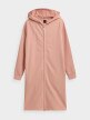  Women's long hoodie light pink 3