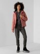  Women's two-sided down jacket dark pink 3