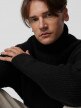 OUTHORN Men's turtleneck deep black 4