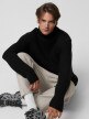 OUTHORN Men's turtleneck deep black 2