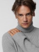 OUTHORN Men's turtleneck cool light gray 3