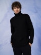 OUTHORN Men's turtleneck deep black