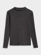  Women's ribbed turtleneck middle gray 5