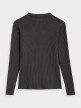  Women's ribbed turtleneck middle gray 6