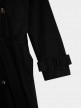 OUTHORN Unisex classic long trench coat deep black 14