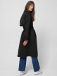 OUTHORN Unisex classic long trench coat deep black 8