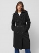 OUTHORN Unisex classic long trench coat deep black 7