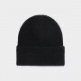 OUTHORN Women's winter beanie with wool and alpaca deep black 3