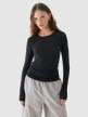 OUTHORN Women's longsleeve with modal and kashmere deep black