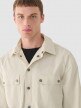 OUTHORN Men's ripstop shirt beige 3