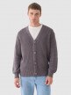 OUTHORN Men's oversize cotton cardigan middle gray