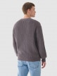 OUTHORN Men's oversize cotton cardigan middle gray 5