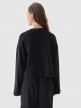 OUTHORN Women's oversize sweatshirt deep black 3