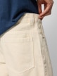 OUTHORN Men's jeans shorts cream 4