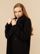 OUTHORN Women's oversized coat deep black 3
