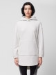 OUTHORN Women's oversize fleece with hood warm light gray 7