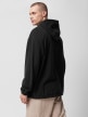 OUTHORN Men's oversize fleece with hood deep black 3