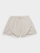 OUTHORN Women's woven linen shorts - beige beige 5