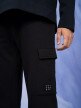 OUTHORN Men's cargo sweatpants deep black 3