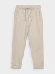 OUTHORN Women's casual trousers with linen beige 4