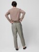 OUTHORN Men's woven linen trousers - khaki khaki 4