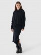 OUTHORN Women's oversize woolen sweater deep black 2