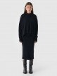 OUTHORN Women's oversize woolen sweater deep black 5