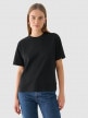 OUTHORN Women's boxy cut tshirt deep black