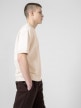 OUTHORN Men's oversize plain T-shirt - cream