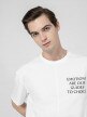 OUTHORN Men's T-shirt with print - white white