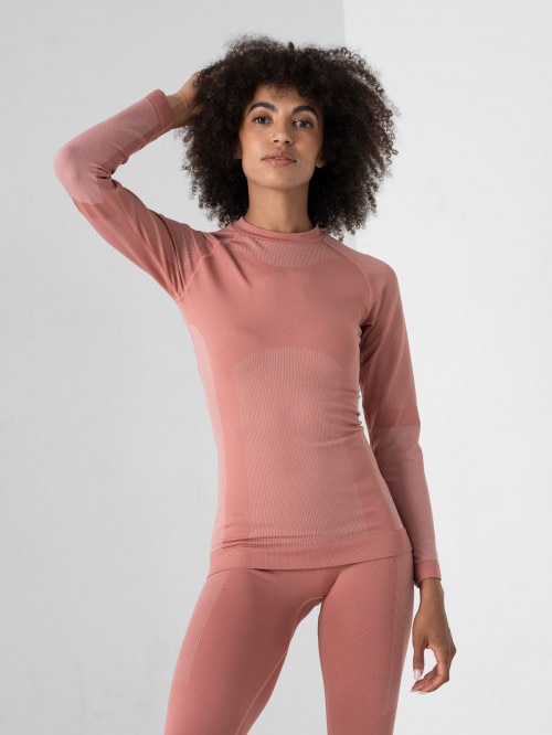 Women's seamless underwear (top) dark pink