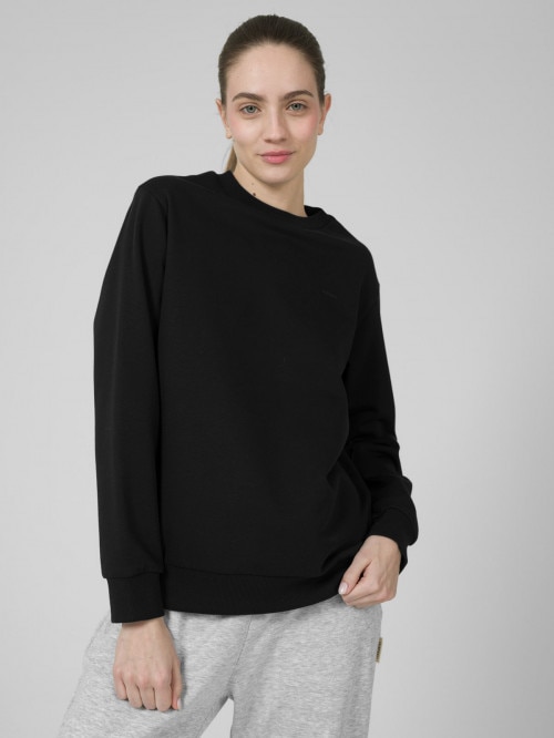 OUTHORN Women's pullover sweatshirt without hood deep black