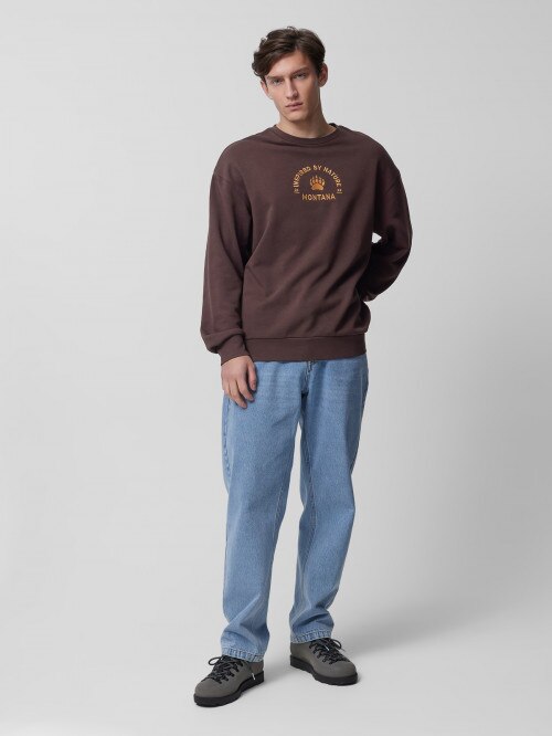 Men's oversized sweatshirt without hood