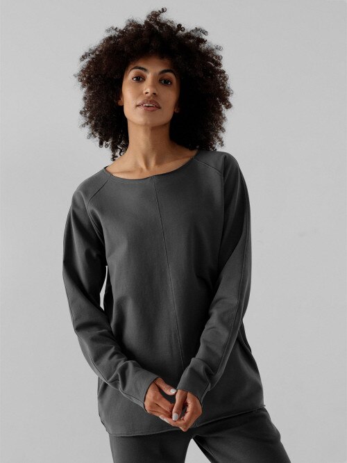 Women's oversize sweatshirt middle gray